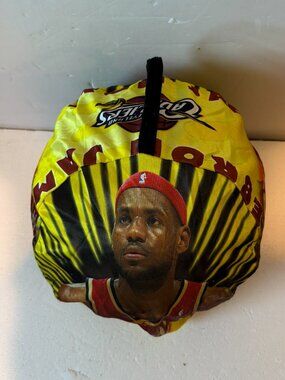 VINTAGE LeBron James Inflatable Large Ball NBA Cleveland Cavs RARE  Vinyl Y2K  G